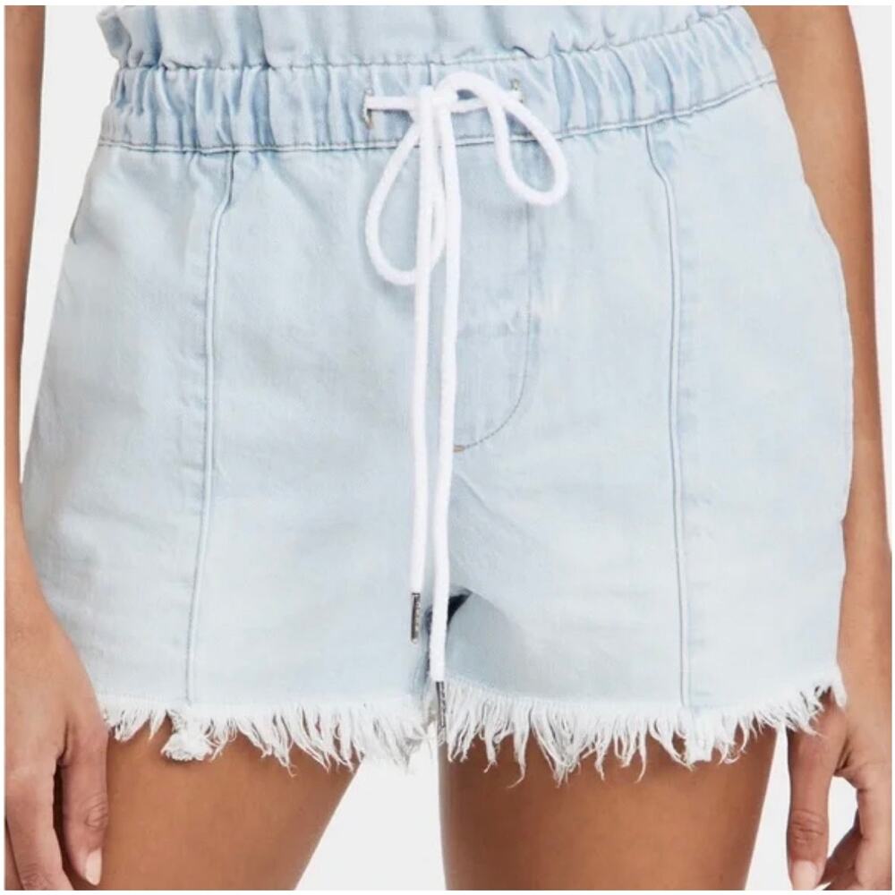 PISTOLA Paper‎ Bag Waist Cooper Blue Denim Pull-on Shorts Size Small - Picture 4 of 9